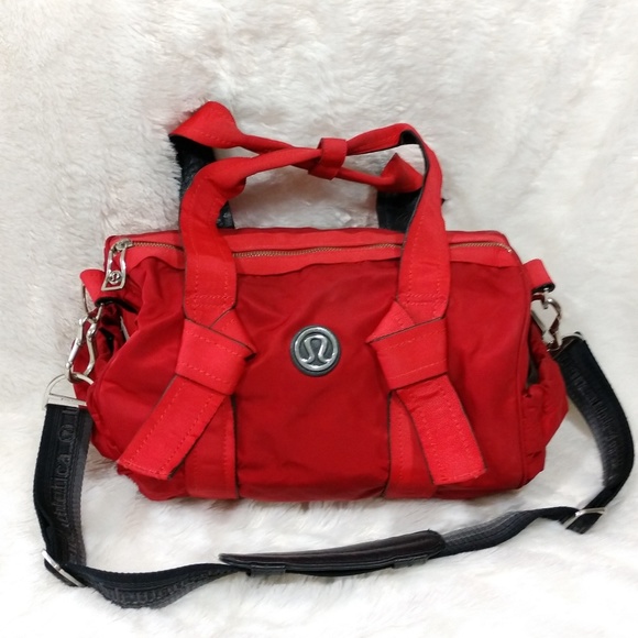 lululemon athletica Other - Lululemon Duffel Bag Small Red